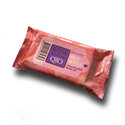 ALCOHOL FREE WET WIPES ROSE OF BULGARIA cleansing milk-make up